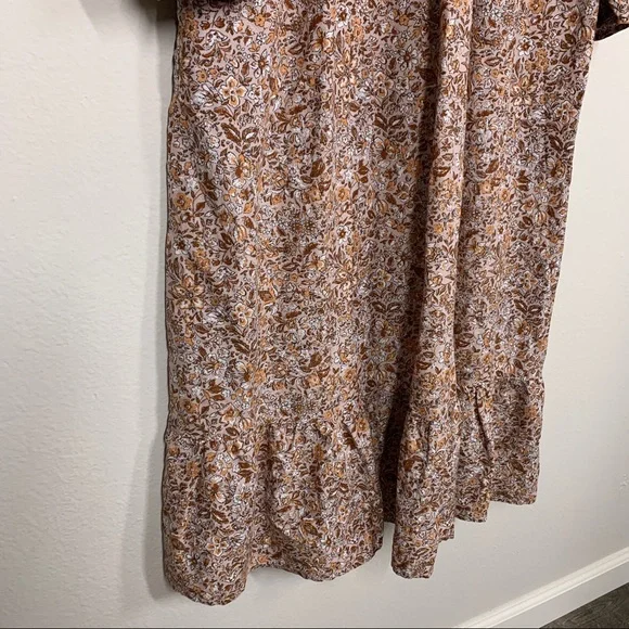 UNIVERSAL THREADS Microfloral Tiered Cottage Core Midi Maxi Dress Large - Picture 3 of 12